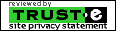 Site privacy statement